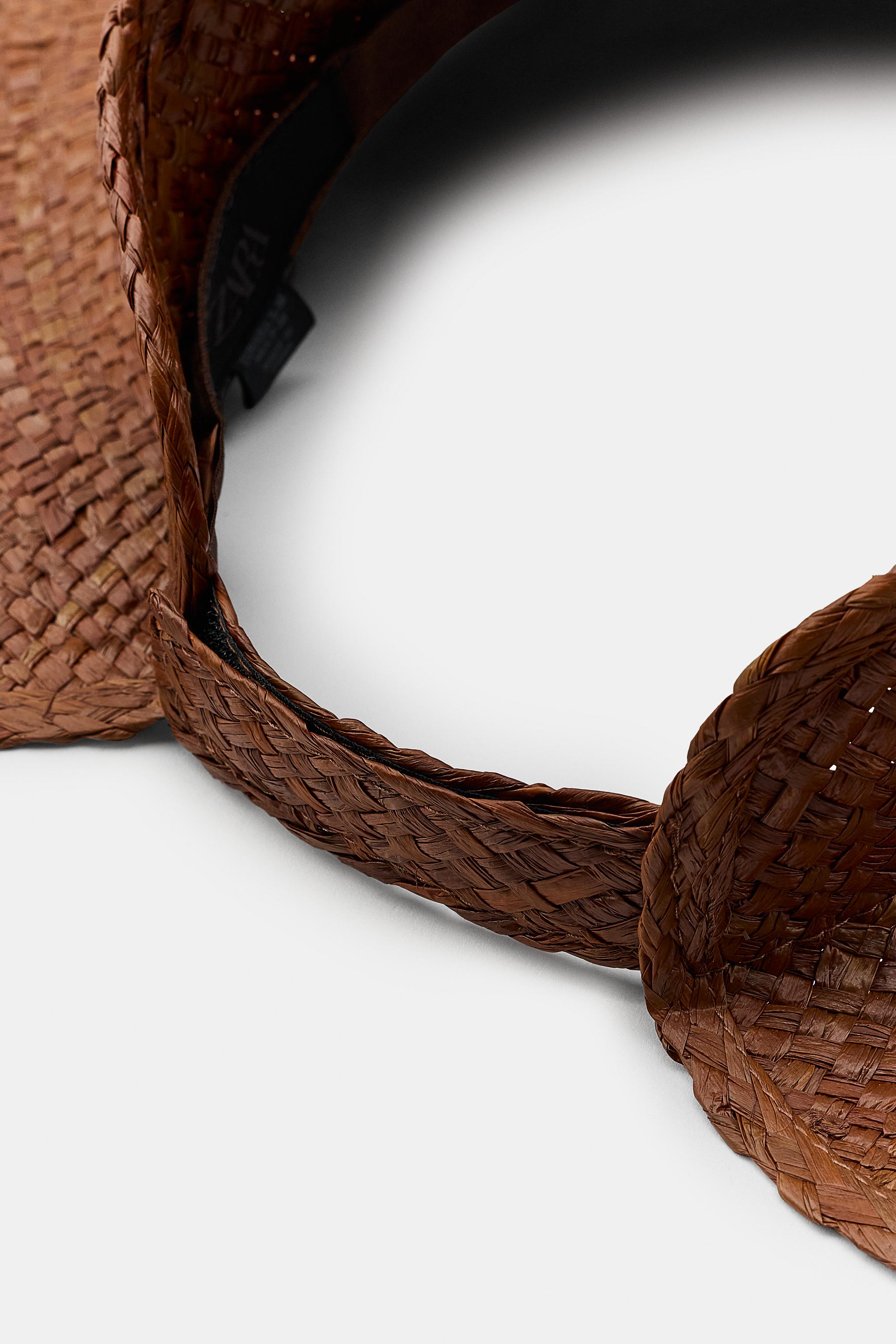 100% RAFFIA BRAIDED VISOR